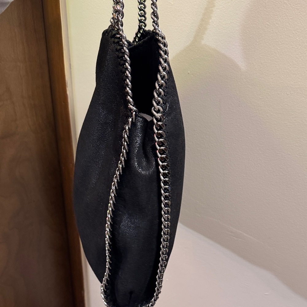 Stella McCartney Falabella Shaggy Dear Small Tote-Black Vegan Leather - Picture 3 of 16